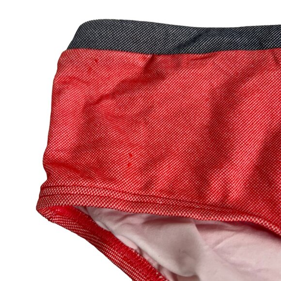 Tommy Hilfiger bikini bottoms red-orange blue Medium swimsuit swimwear - Picture 3 of 5